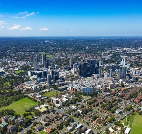 Commercial buildings in Parramatta CBD, NSW